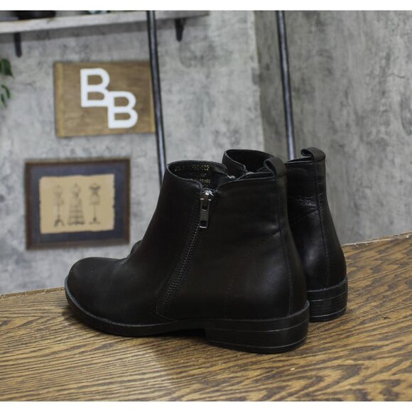 David Tate Womens Leather Cubana Bootie CUBANA-001 Black 9N - Picture 2 of 9